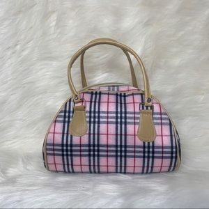 Pink plaid purse